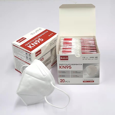国内销售Buda-U 五层KN95防护口罩，KN95口罩符合GB2626标准，20个/盒
