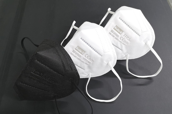 Buda-U FFP2防护口罩出口，ffp2 nr CE0370标准黑白两色
