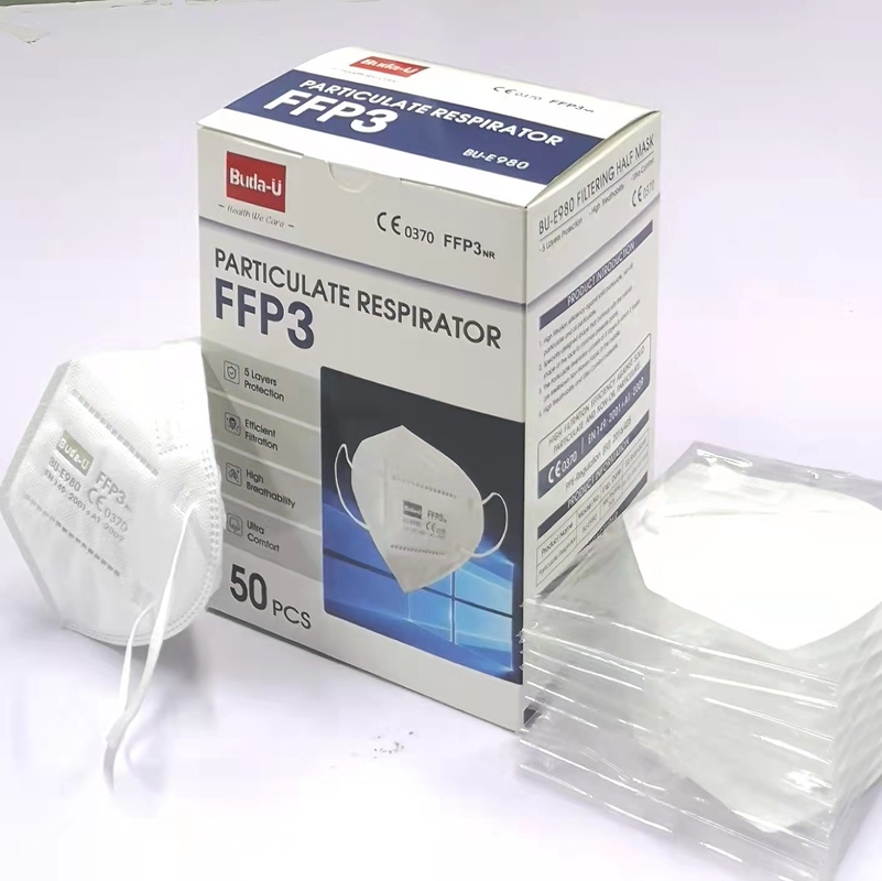 出口国外FDA认证FFP3防护口罩，CE0370认证FFP3口罩，防菌无阀门，无尘车间生产