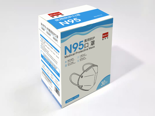 普萨佑防护口罩符合标准GB19083-2010  N95级别 独立包装 一次性五层防护口罩