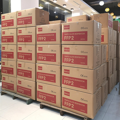 国际销售黑色FFP2防护口罩，折叠FFP2含熔喷布，外层黑色无纺布内层白色