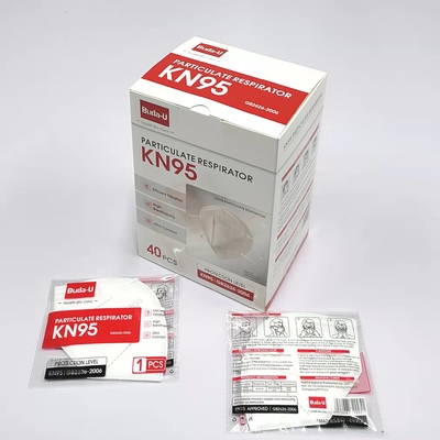 出口国外KN95口罩单个独立包装，KN95口罩5层防护，FDA EUA授权，40个/盒